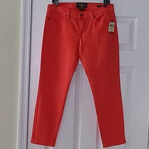 Lucky Brand Womens Zoe Straight Crop Low Rise Straight Jean Pants 10/30